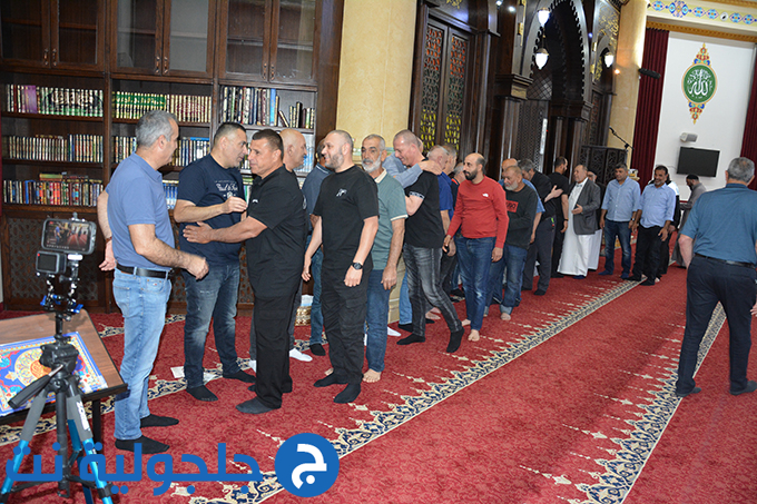 حفل لتوديع حجاج بيت الله الحرام في جلجولية